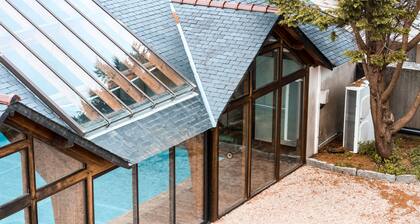 SEA VIEW DUPLEX with balcony and heated swimming pool