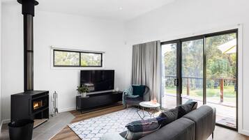 TV connectée, cheminée