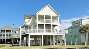 House, 4 Bedrooms | Exterior - The Green Seahorse 4 Bedroom Home by RedAwning (Port Bolivar)