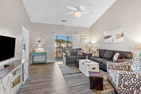 Lejlighed - 2 soveværelser | Opholdsområde | Smart-tv