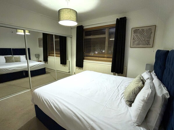 3 bedrooms, iron/ironing board, travel cot, WiFi