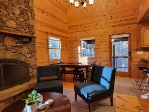 TV connectée, cheminée