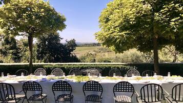 Area per ricevimenti all'aperto