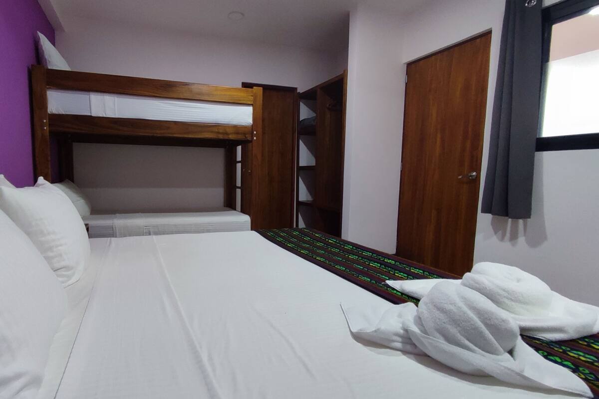 Family Quadruple Room | Premium bedding, pillowtop beds, in-room safe, soundproofing