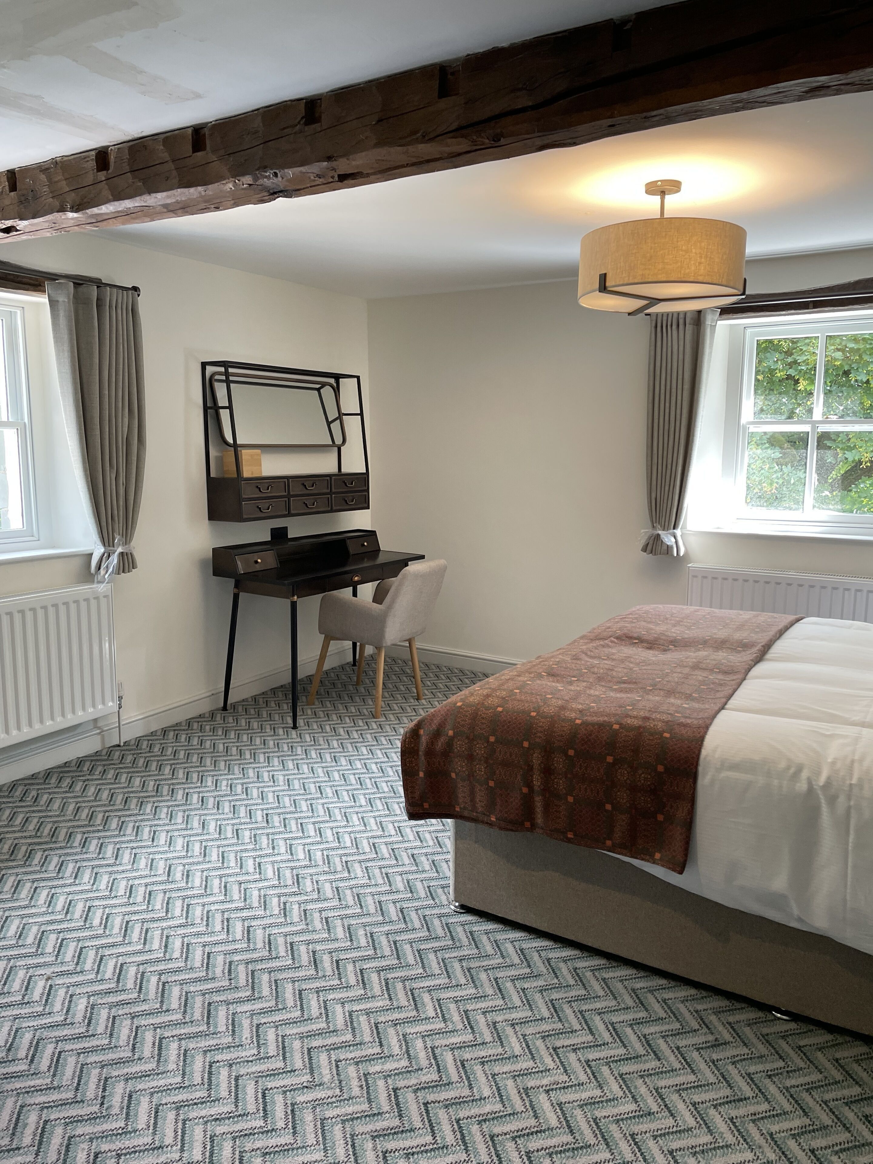 Premium bedding, individually decorated, individually furnished