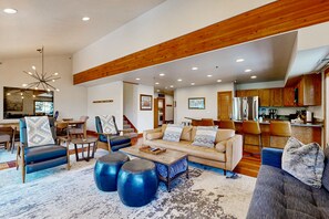 TV, fireplace, video games, DVD player