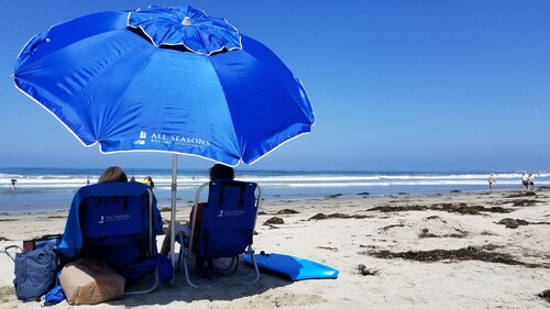 RIGHT ON PACIFIC BEACH! Get to the Sand in < 30 Seconds!