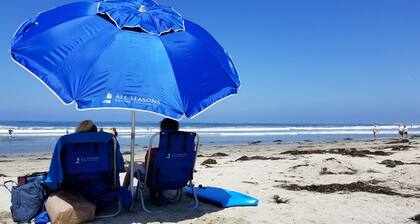 RIGHT ON PACIFIC BEACH! Get to the Sand in < 30 Seconds!