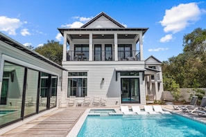 A heated pool