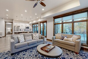 TV, fireplace, DVD player - Brand-New Home w/ Outdoor Heated Pool & Hot Tub - Just Minutes to Slopes (Park City)