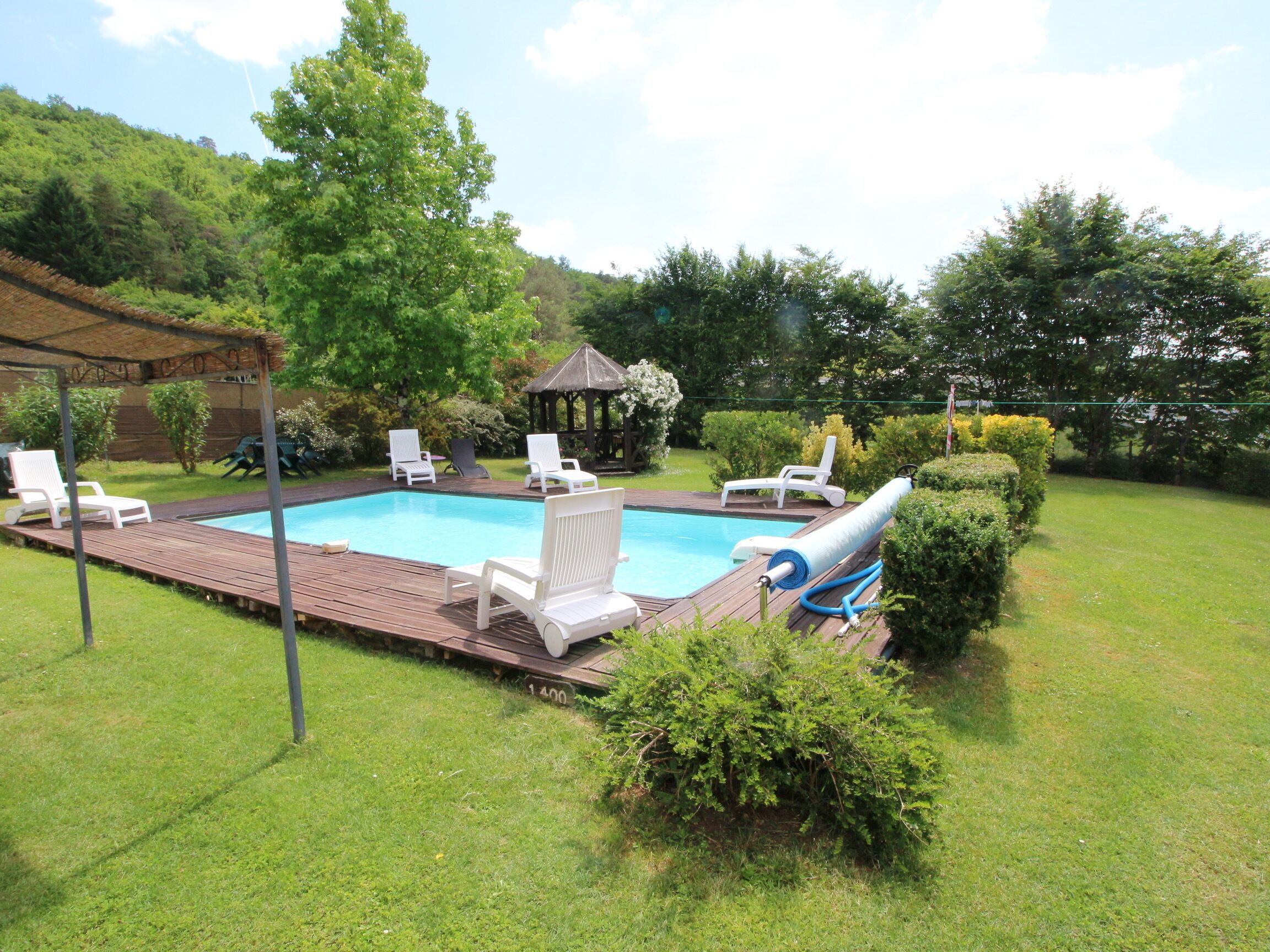 Piscine extérieure, piscine chauffée