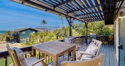 Remodeled cottage with AC, ocean views, yard & lanai - near beach, golf & dining