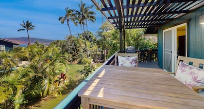 Remodeled cottage with AC, ocean views, yard & lanai - near beach, golf & dining