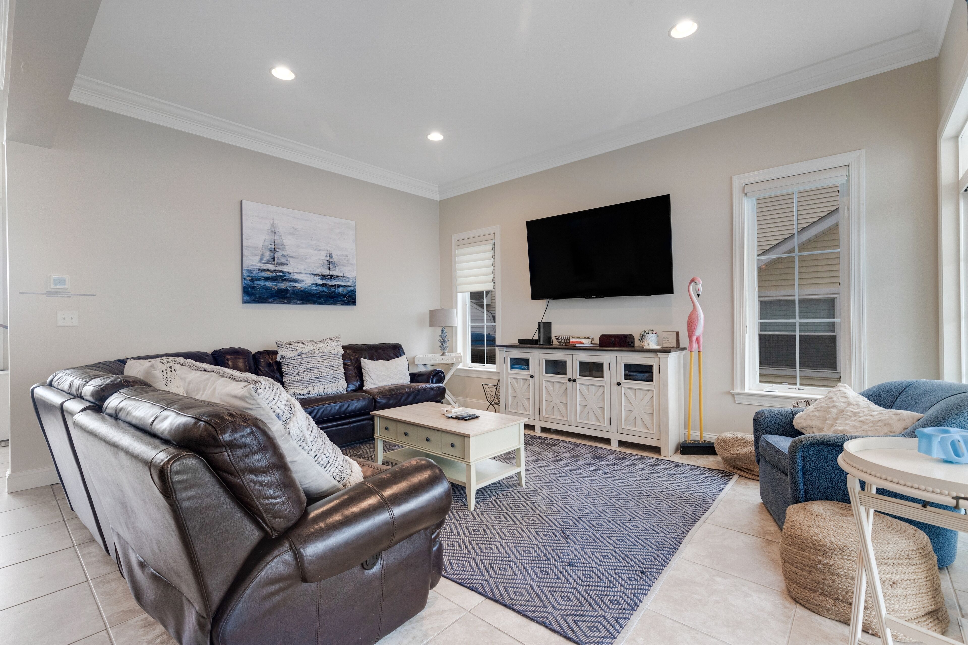 West Fenwick waterfront dream with stunning rooftop deck views, dock & firepit