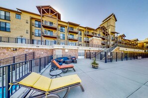 Experience the hotel's modern design with spacious outdoor areas and stunning views from the balconies.