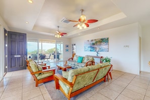 TV, DVD player, books