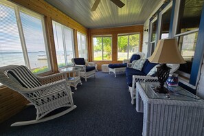 TV - Dog-friendly and lakefront home with firepit close to restaurants and shops (Honor)