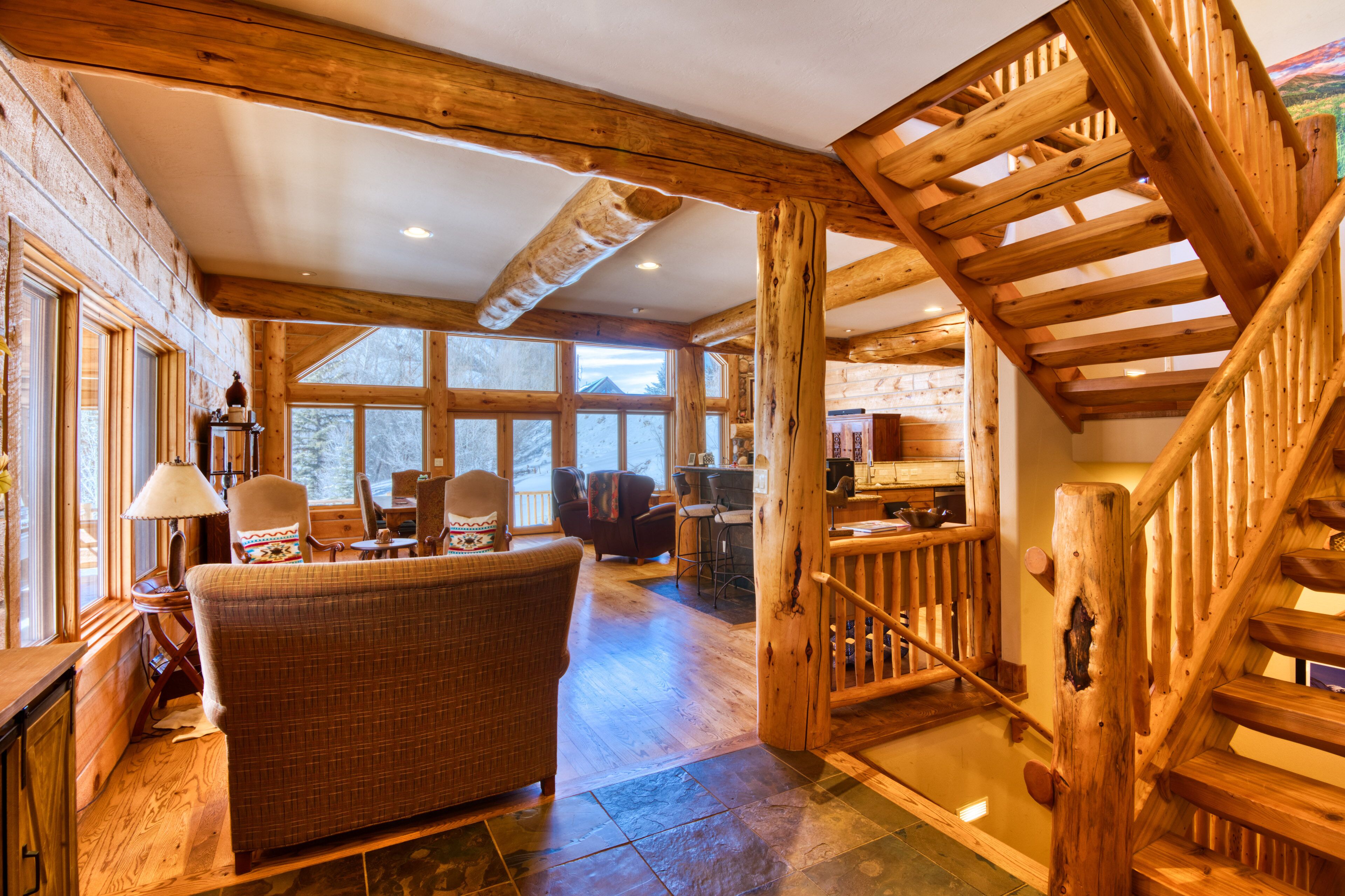 Spacious, Luxury Log Home! Private River Frontage