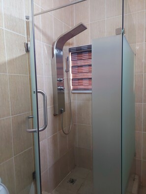 Combined shower/tub