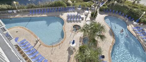 Indoor pool, outdoor pool