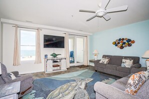 TV, DVD player, books