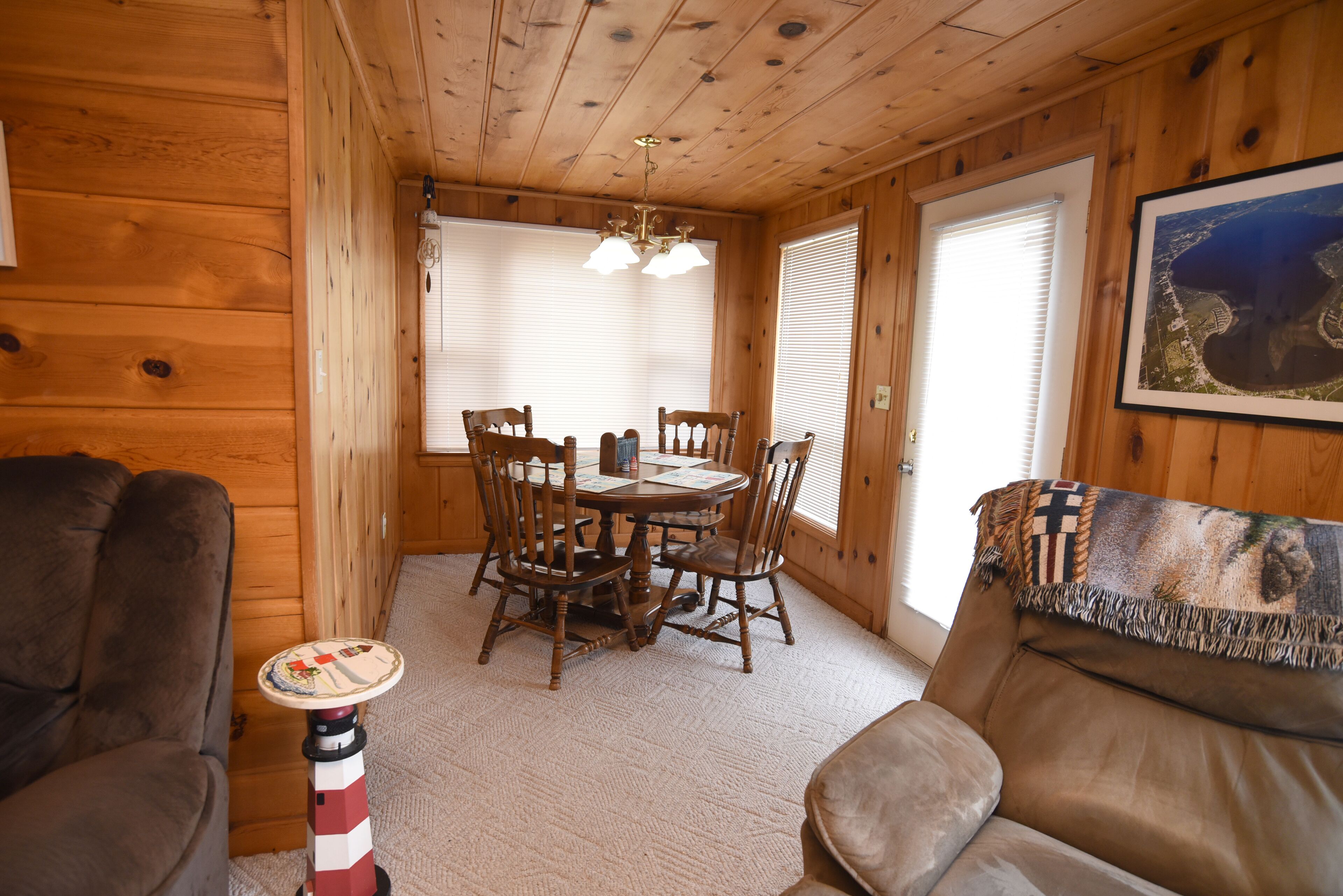Centrally located, four season retreat w/firepit and lakeview.