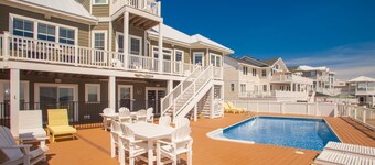 Oceanfront home with private pool, hot tub, outdoor bar, theater room, game room