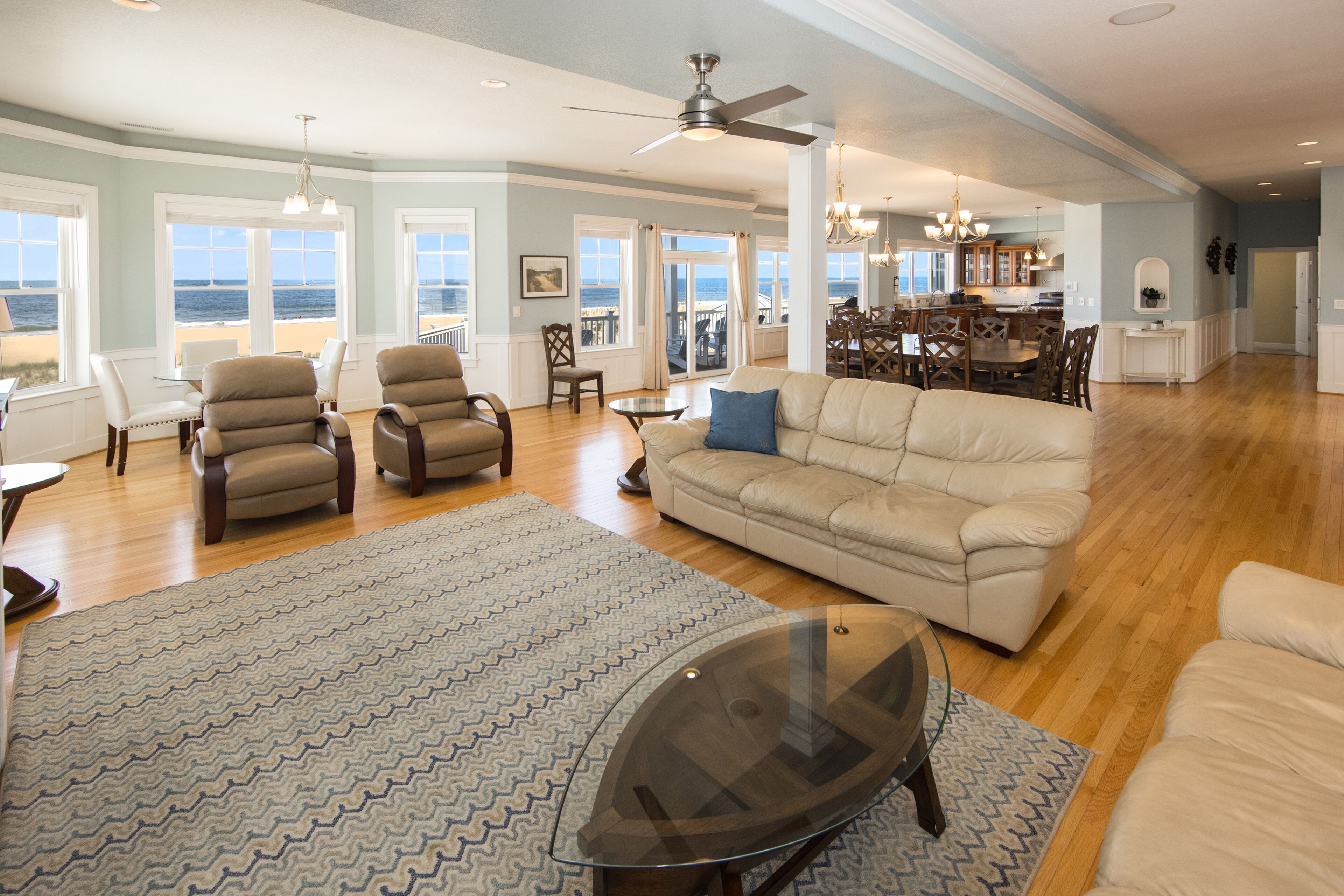 Oceanfront home with private pool, hot tub, outdoor bar, theater room, game room