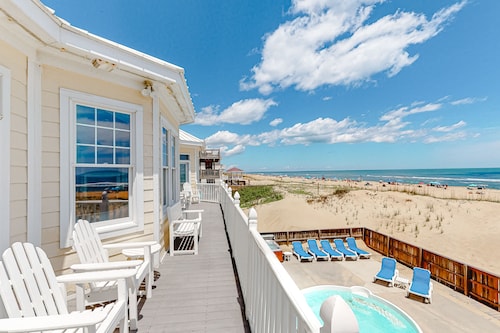 Oceanfront home with private pool, hot tub, amazing views, media room, game room