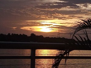 Vue sur la campagne depuis l’hébergement