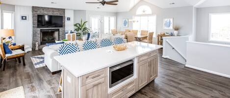 TV, DVD player, books