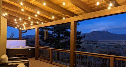 Gated mountain-view gem with tennis, labyrinth, rooftop bar, private hot tub