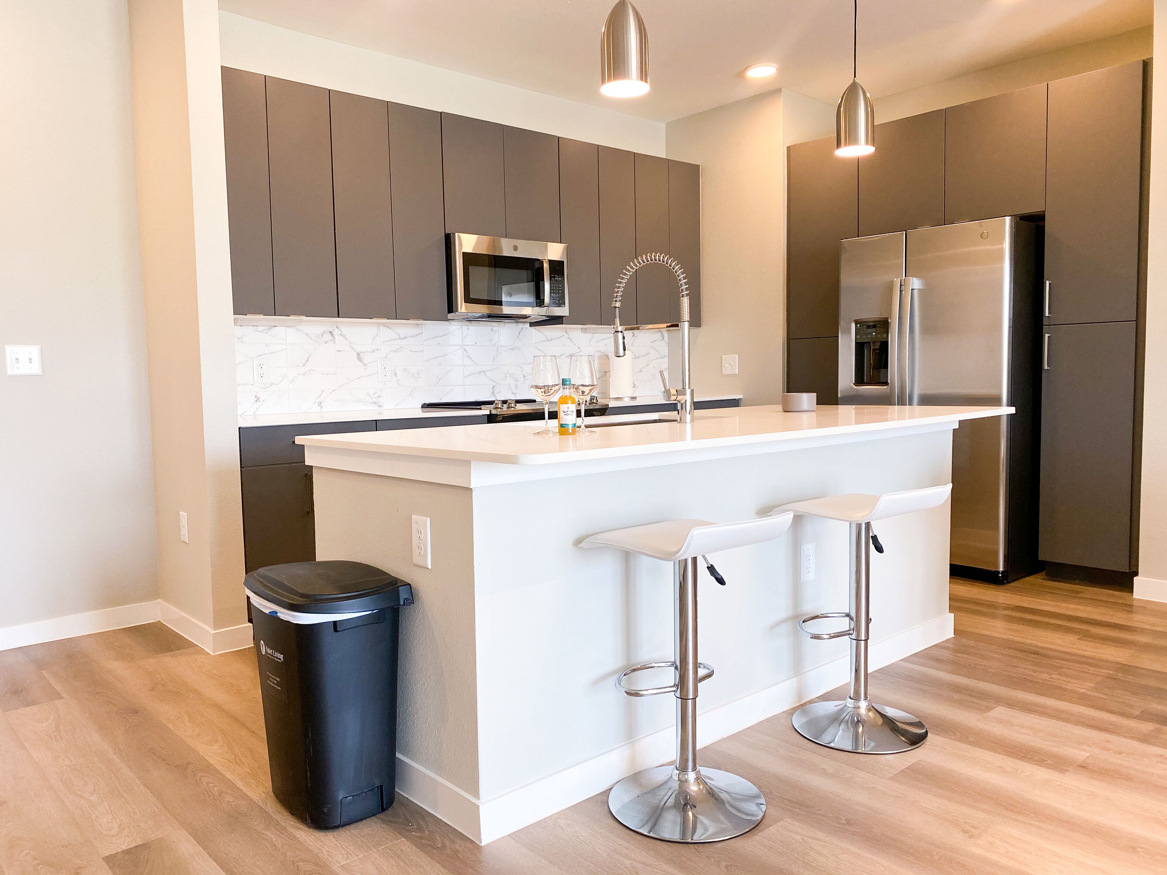 New spacious 2 bed 2 bath apartment with a yard!