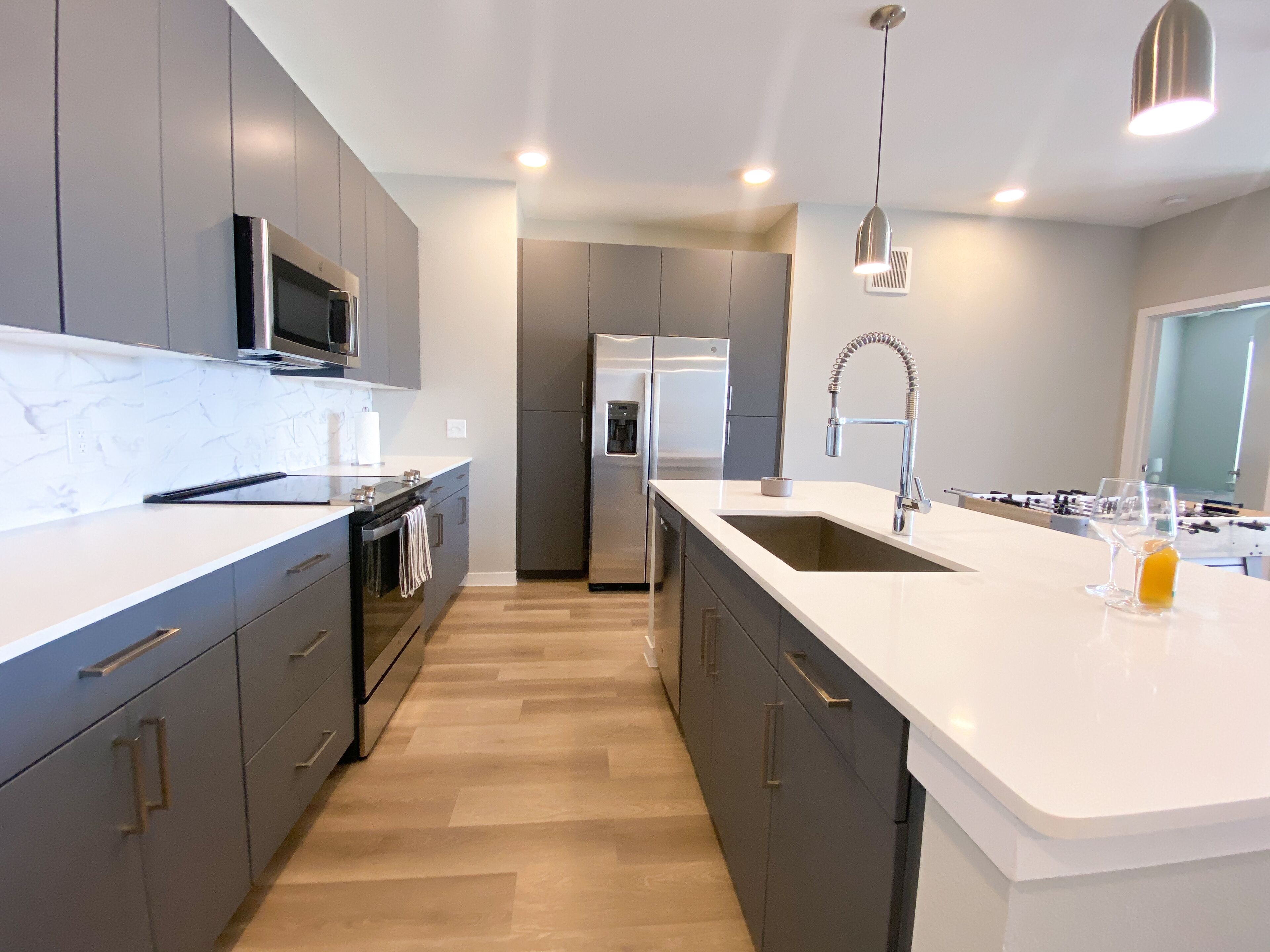 New spacious 2 bed 2 bath apartment with a yard!