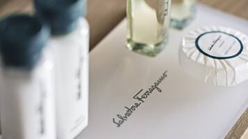 Bathtub, hair dryer, towels, soap