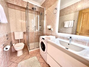 Shower, hair dryer