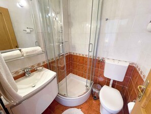 Shower, hair dryer