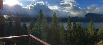 Guest House with Grand Views of Pend Oreille Lake and the surrounding Mountains.