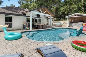 Outdoor pool, a heated pool - Luxury Bayou Experience with Pool and Outdoor Kitchen (Ocean Springs)