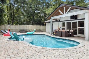 Outdoor pool, a heated pool - Luxury Bayou Experience with Pool and Outdoor Kitchen (Ocean Springs)