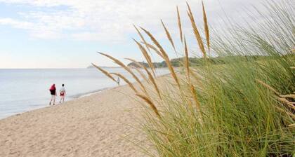 Sealodge - strandnahes Haus mit Meerblick, Schwimmbad-und Saunanutzung -