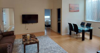 Comfy 2 bdrm 1 bath 3 beds in-law unit w/kitchen