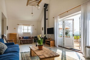 TV, fireplace, stereo
