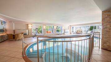 Indoor pool, a heated pool