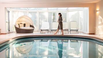 Indoor pool, a heated pool