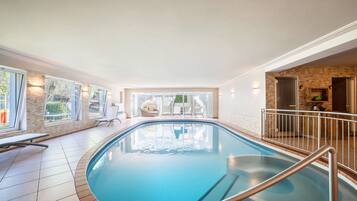 Indoor pool, a heated pool
