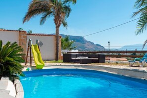 Pool - Villa "Ina" with Sea View, Shared Pool and Wi-Fi (Cinisi)