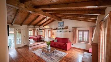 TV, caminetto, tavolo da ping pong