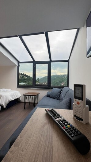 Deluxe-værelse til 3 personer | Skrivebord, mørklægningsgardiner, lydisolering, strygejern/strygebræt