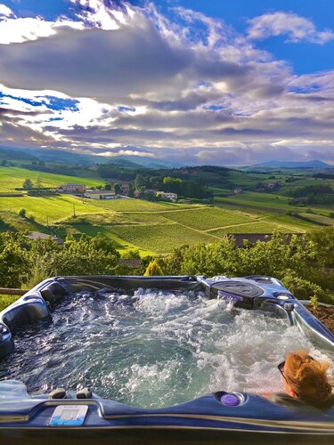 Magnifique villa luxe piscine-spa-vue panoramique vignes